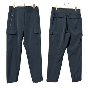 Athleta Endless Cargo Pants Womens Size 4 Granite Blue Stretch Travel Casual